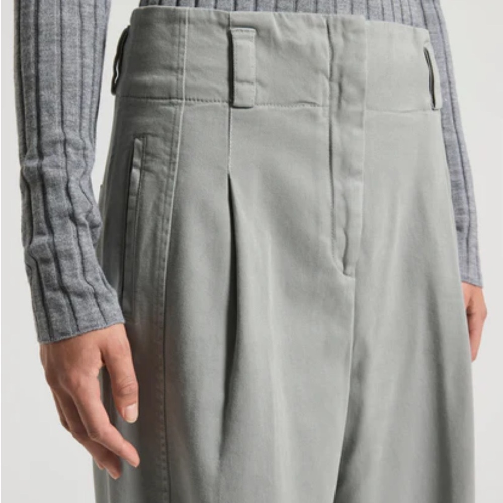 Peserico Soft stretch cotton gabardine trousers - Picture 3 of 4